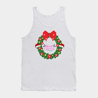 Merry Christmas Holiday Design Tank Top